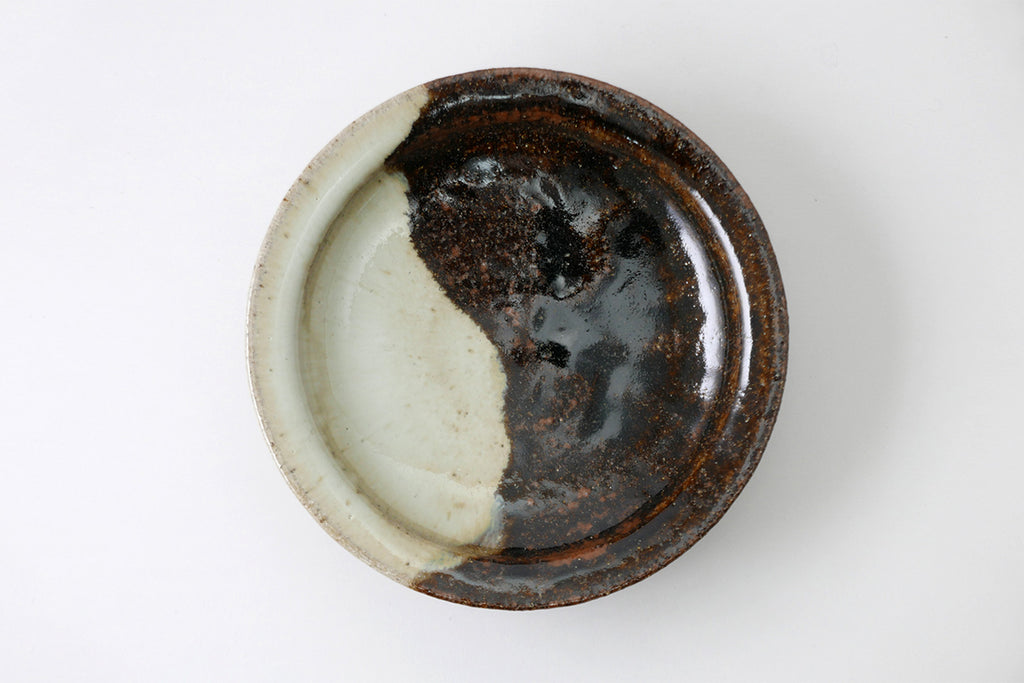 古唐津　山絵　小皿4枚　直径約12.5㎝　　タカチ　東さ7-0121☆2F 古唐津 山絵 小皿4枚 直径約12.5㎝ タカチ 東さ7-0121