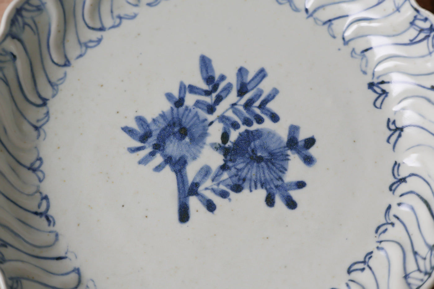 天平窯 岡晋吾さん 岡さつきさん 輪花 皿 天平窯 岡晋吾さん