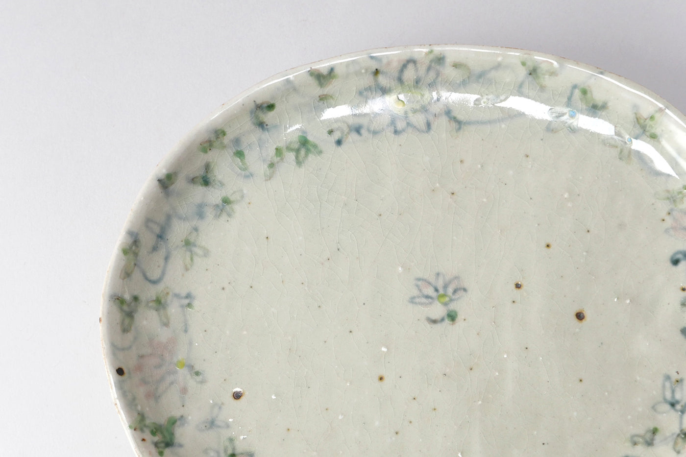 石木文さん　さくらんぼ　オーバル皿 石木文さんさくらんぼオーバル皿